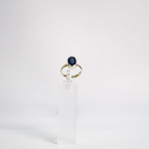 Blue Sapphire Ring Oval Adjustable