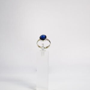Blue Sapphire Ring Round Adjustable