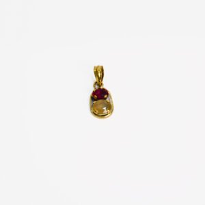 Ruby And Yellow Sapphire Pendant