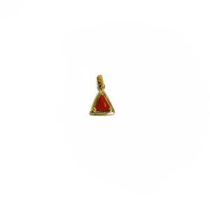 Red Coral Locket Made In Panchdhatu